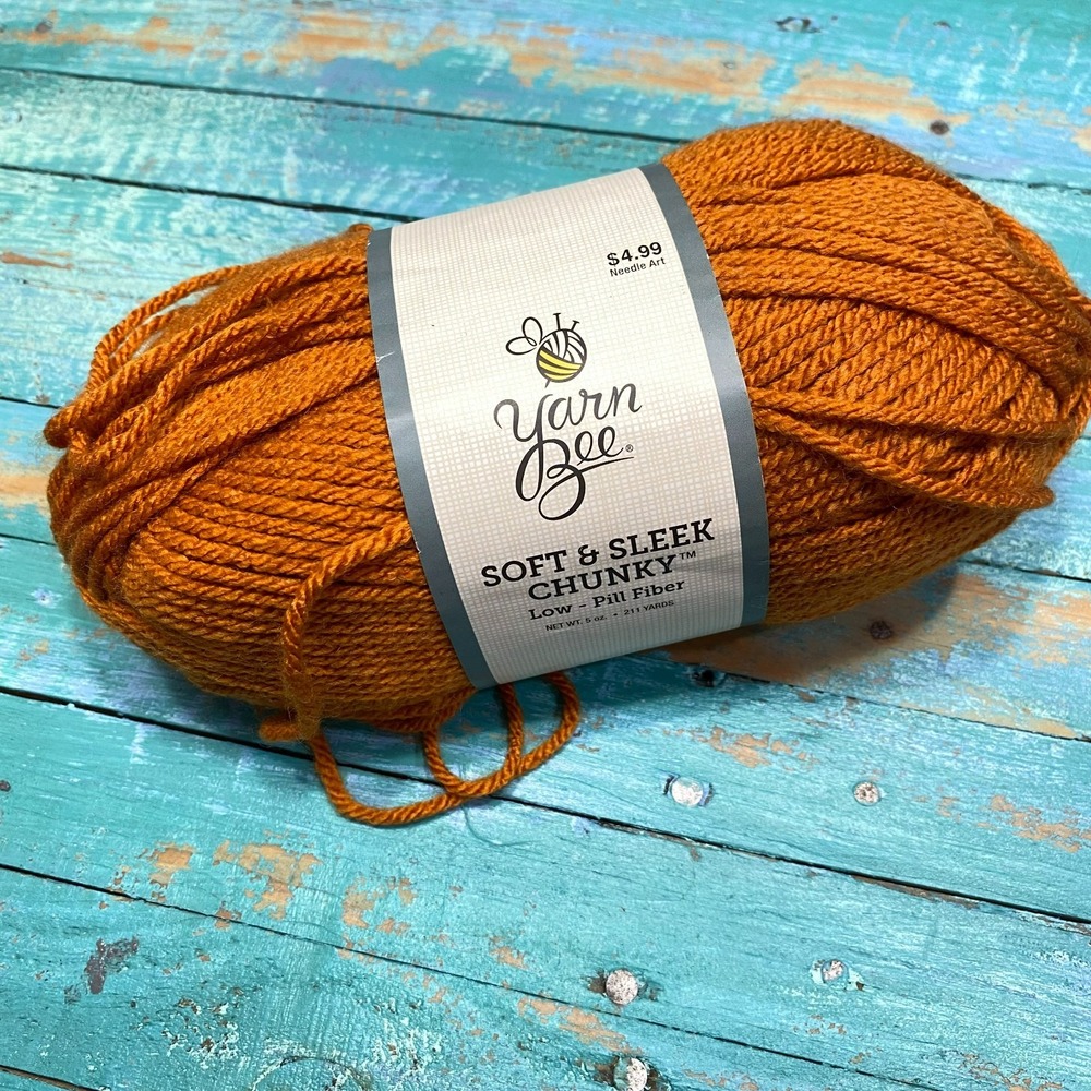Yarn Bee Soft & Sleek Chunky Yarn Pumpkin Spice 805 5oz 211yds Bulky Acrylic